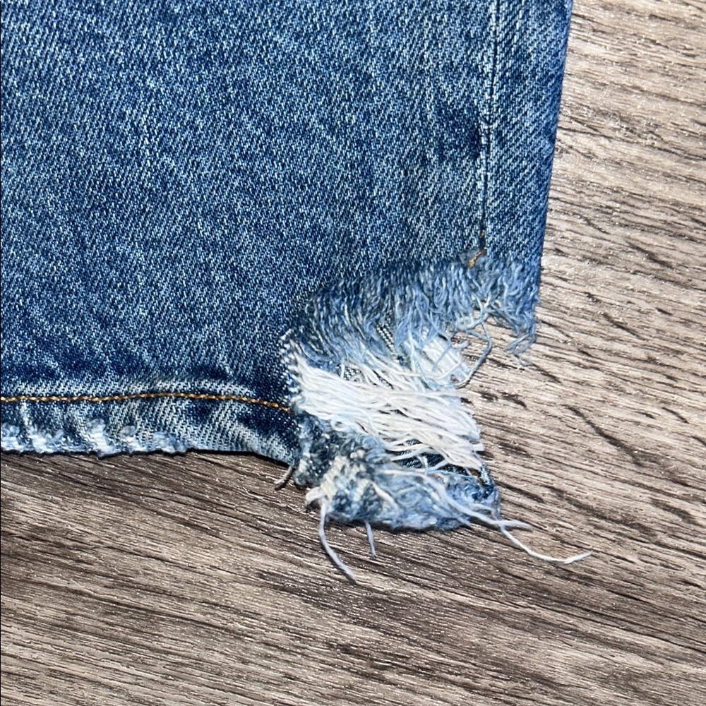 AGOLDE High Rise Straight Leg Jeans Medium Wash Vintage Wear Size 27 - Picture 7 of 13